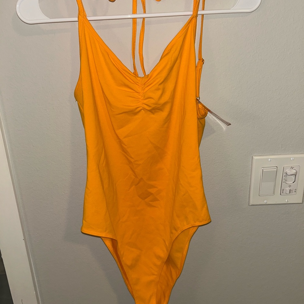 Forever 21 Bold Orange Bodysuit